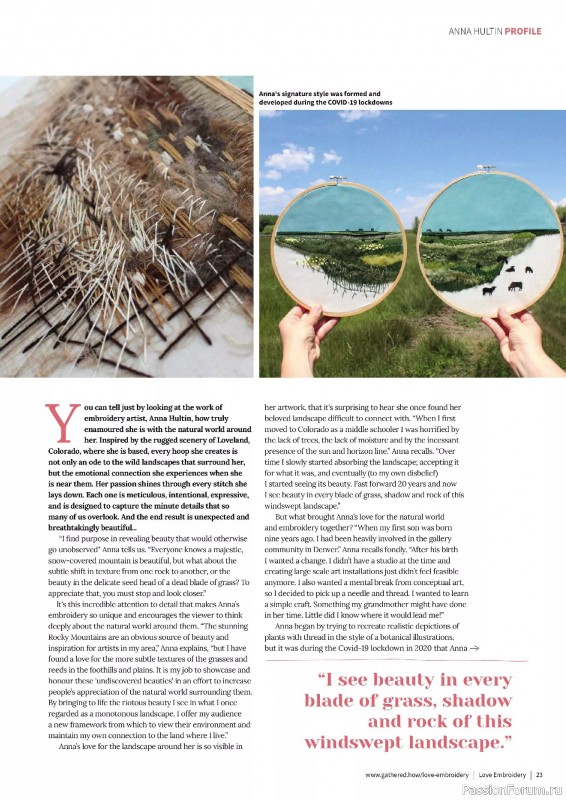 Коллекция вышивки в журнале «Love Embroidery №73 2025»