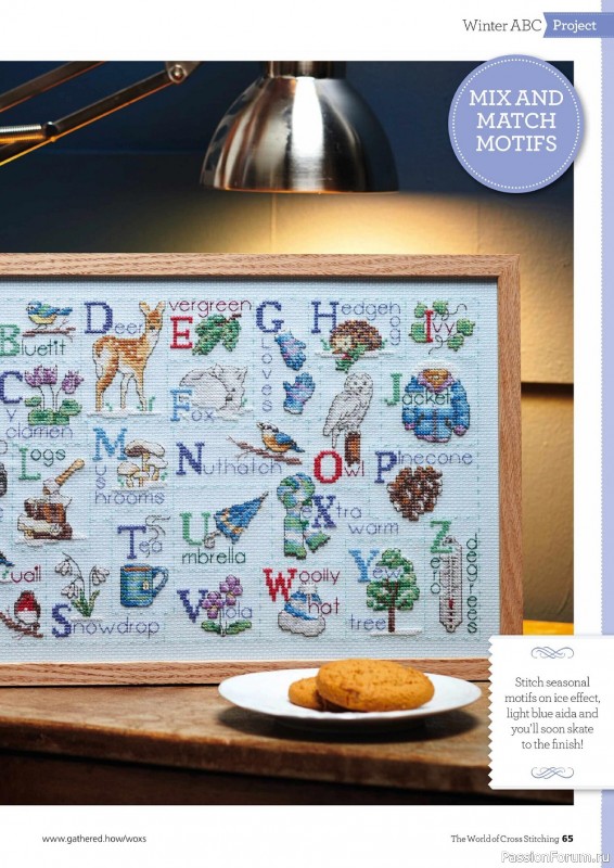 Коллекция вышивки в журнале «The World of Cross Stitching №325 2022»