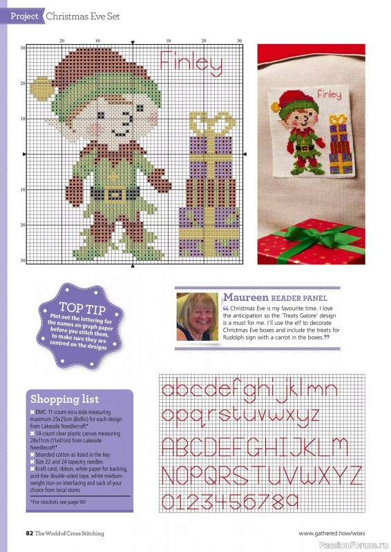 Коллекция вышивки в журнале «The World of Cross Stitching №339 2023»
