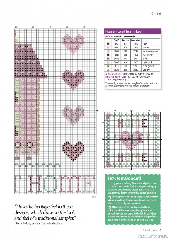 Коллекция вышивки в журнале &laquo;Ultimate CrossStitch &ndash; Home 2026&raquo;