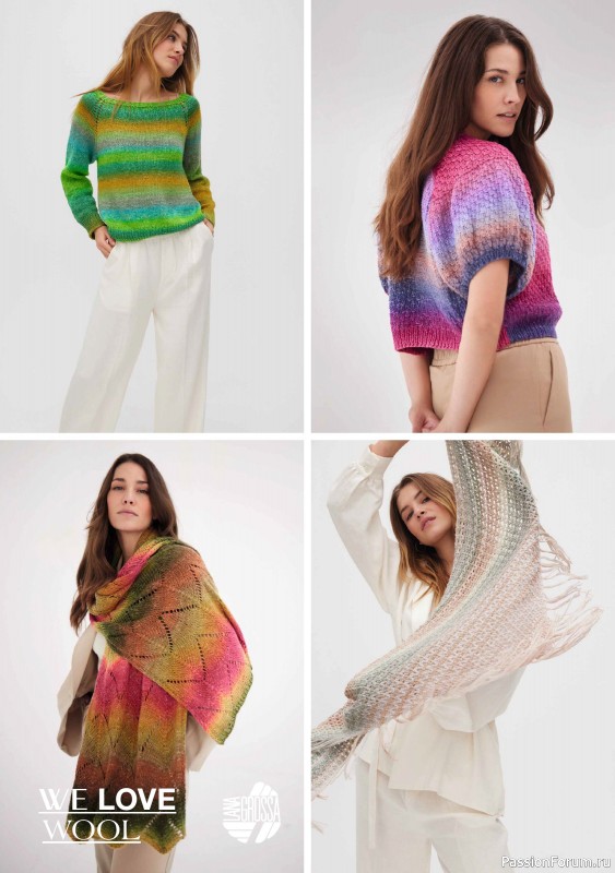 Вязаные модели в журнале «Burda Stricken №2 2024»