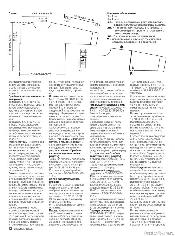 Вязаные модели в журнале «Creazion №3 2025»