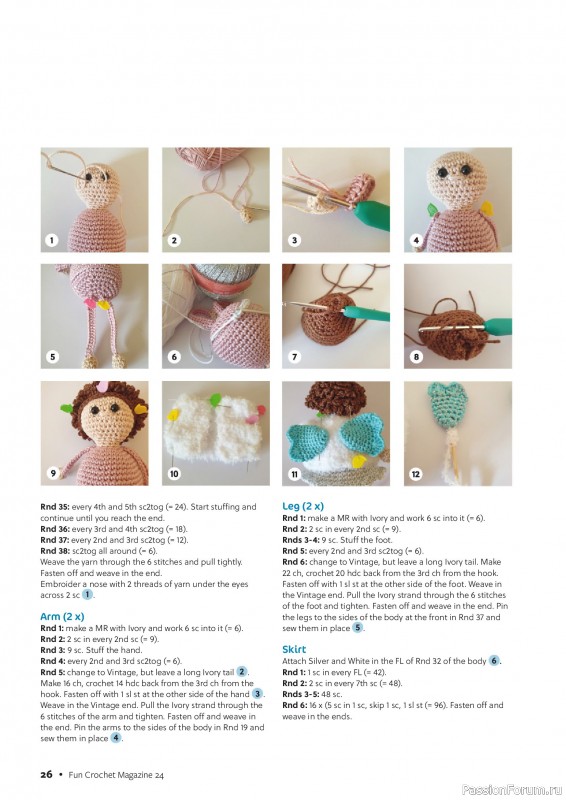 Вязаные проекты крючком в журнале «Fun Crochet Magazine №24 2025»