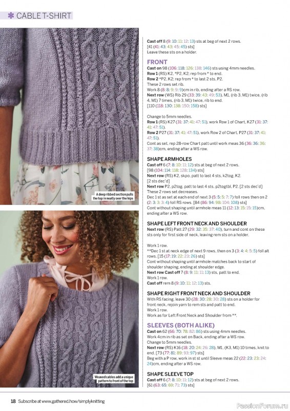 Вязаные проекты спицами в журнале «Simply Knitting №236 2023»