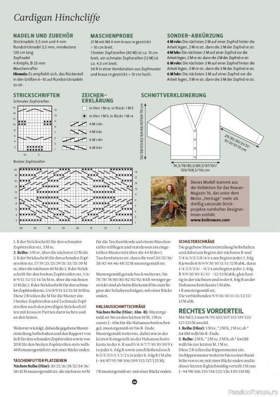 Вязаные проекты спицами в журнале &laquo;The Knitter №80 2026 Germany&raquo;