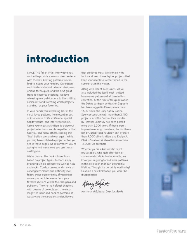 Вязаные проекты в книге &laquo;100 Knits: Interweave's Ultimate Pattern Collection&raquo;. Часть 1