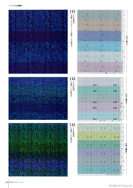 Вязаные проекты в книге «Fun of Color Patterns 200».