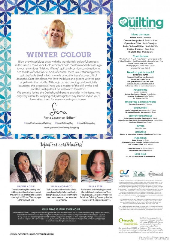 Коллекция проектов для рукодельниц в журнале &laquo;Love Patchwork & Quilting №158 2025&raquo;