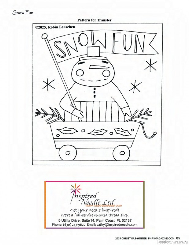 Коллекция вышивки в журнале «Punch Needle & Primitive Stitcher - Winter 2025»