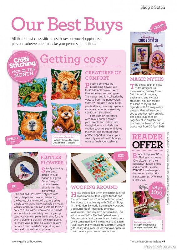 Коллекция вышивки в журнале &laquo;The World of Cross Stitching №371 2026&raquo;