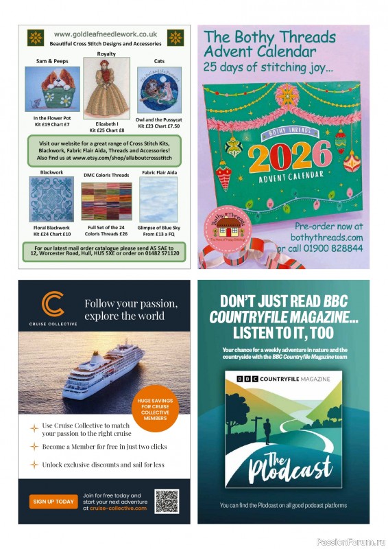 Коллекция вышивки в журнале &laquo;The World of Cross Stitching №372 2026&raquo;