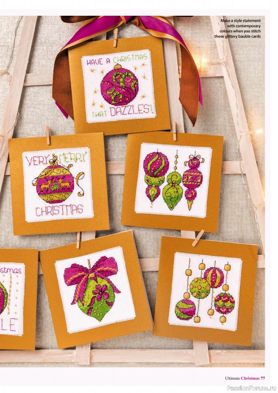 Коллекция вышивки в журнале «Ultimate CrossStitch - Christmas 2025»