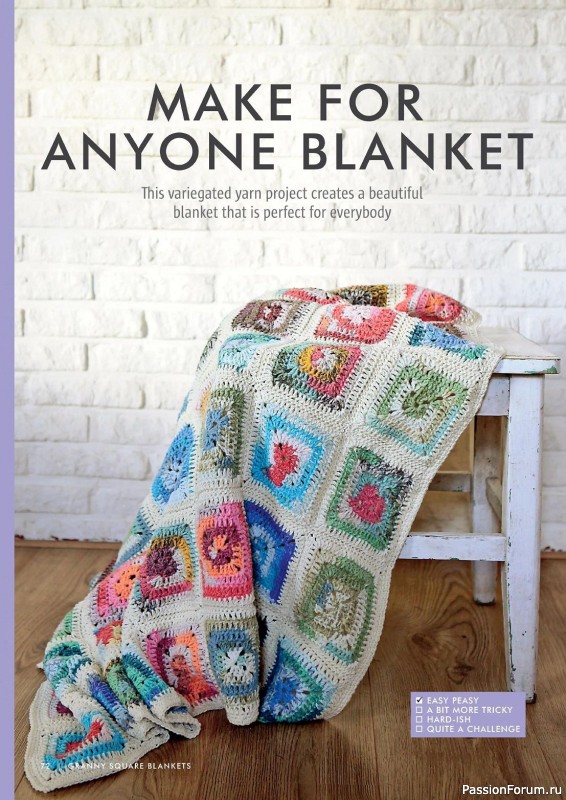 Вязаные проекты крючком в журнале «Create Your Own Crochet Blankets - 2023»