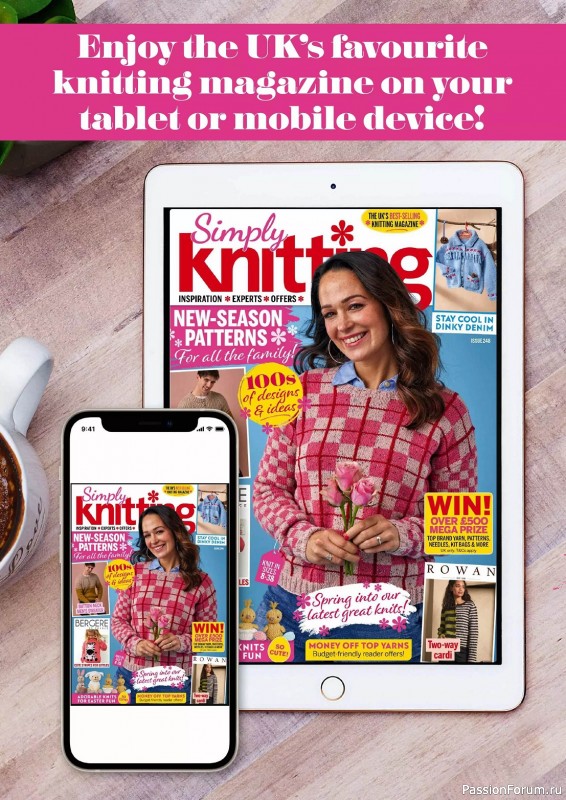 Вязаные проекты крючком в журнале «Simply Knitting №248 2024»