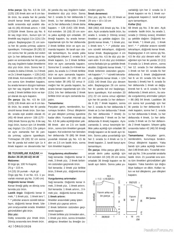 Вязаные проекты в журнале &laquo;Burda Orgu №2 2026&raquo;