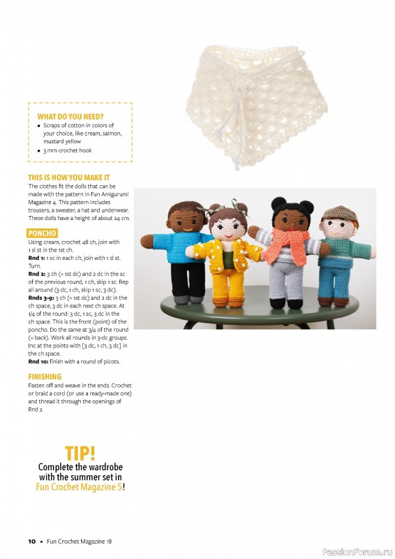 Вязаные проекты в журнале « Fun Crochet Magazine №18 2024»