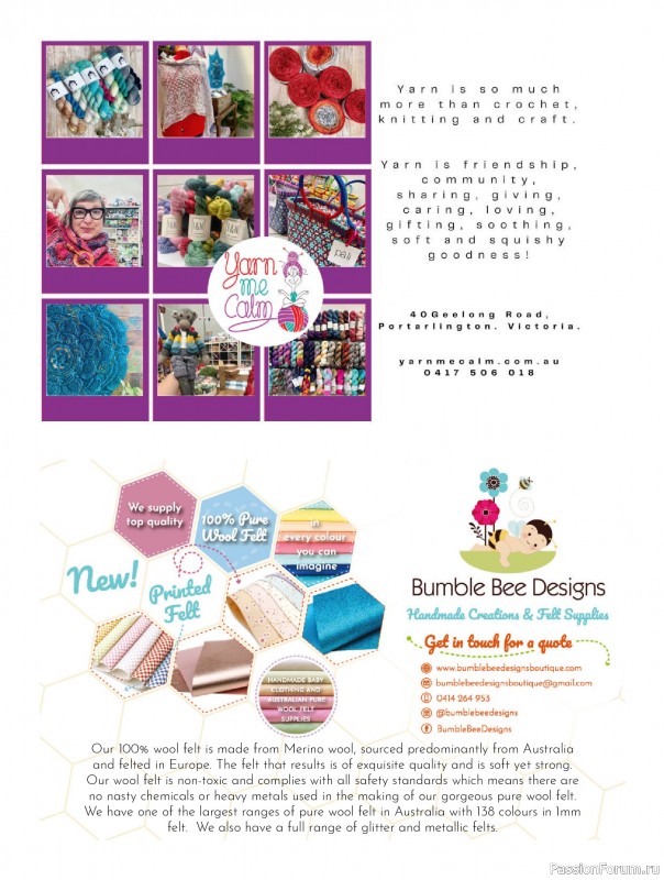 Коллекция проектов для рукодельниц в журнале «Australian Homespun №228 2025»