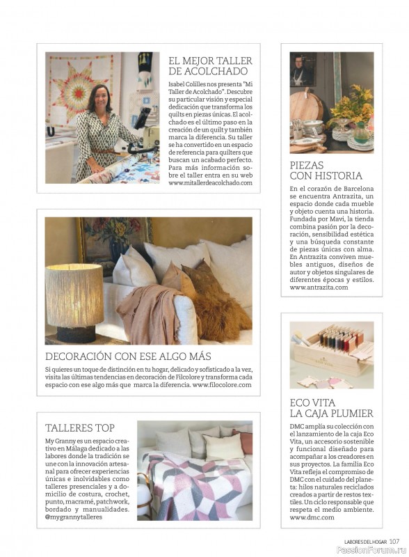 Коллекция проектов для рукодельниц в журнале «Labores del hogar №792 2025»