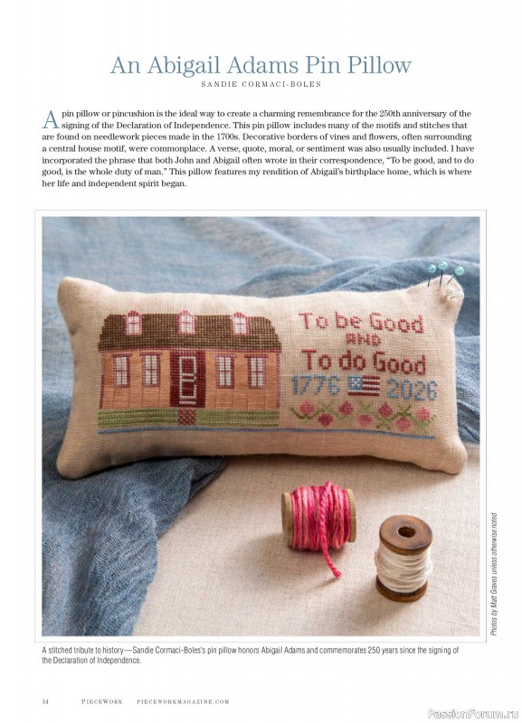 Коллекция проектов для рукодельниц в журнале &laquo;PieceWork - Spring 2025&raquo;