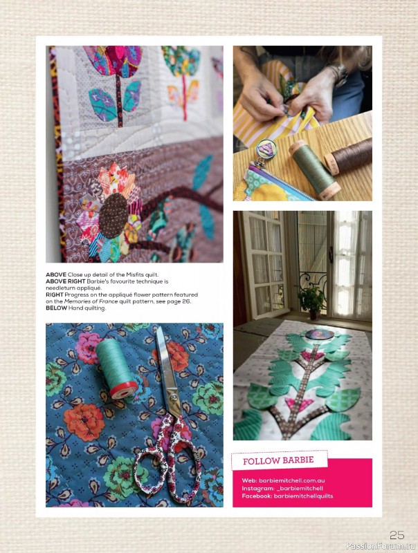 Коллекция проектов для рукодельниц в журнале «Quilters Companion №134 2025»