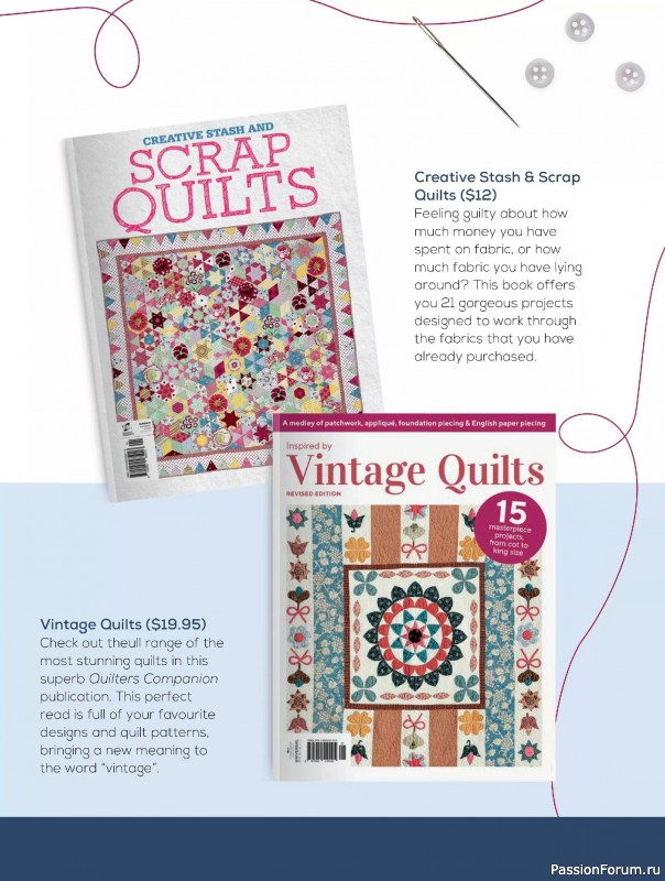 Коллекция проектов для рукодельниц в журнале «Quilters Companion №134 2025»