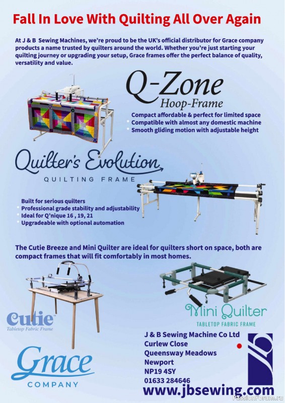 Коллекция проектов для рукодельниц в журнале «Todays Quilter №135 2025»