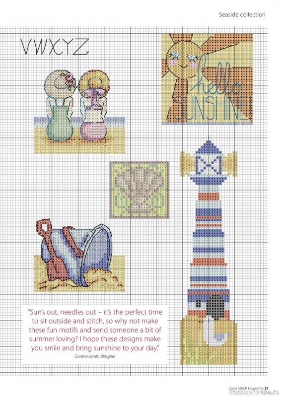 Коллекция вышивки в журнале «Cross Stitch Favourites - Summer 2023»