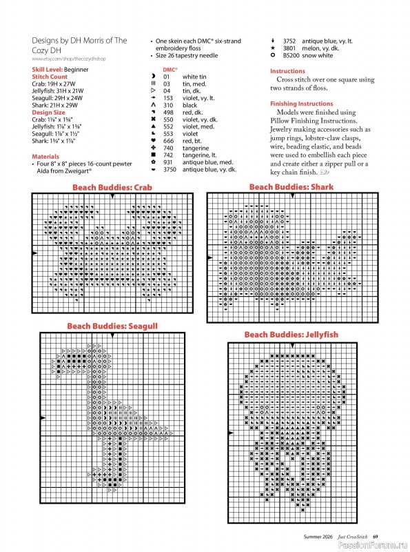 Коллекция вышивки в журнале &laquo;Just CrossStitch - Summer 2026&raquo;
