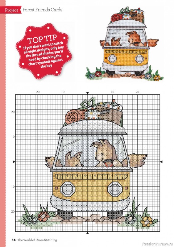 Коллекция вышивки в журнале «The World of Cross Stitching №374 2026»