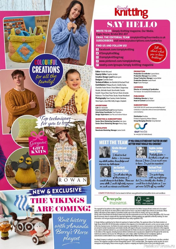 Вязаные проекты крючком в журнале «Simply Knitting №248 2024»