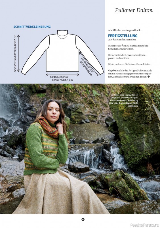 Вязаные проекты спицами в журнале «The Knitter №78 2025 Germany»
