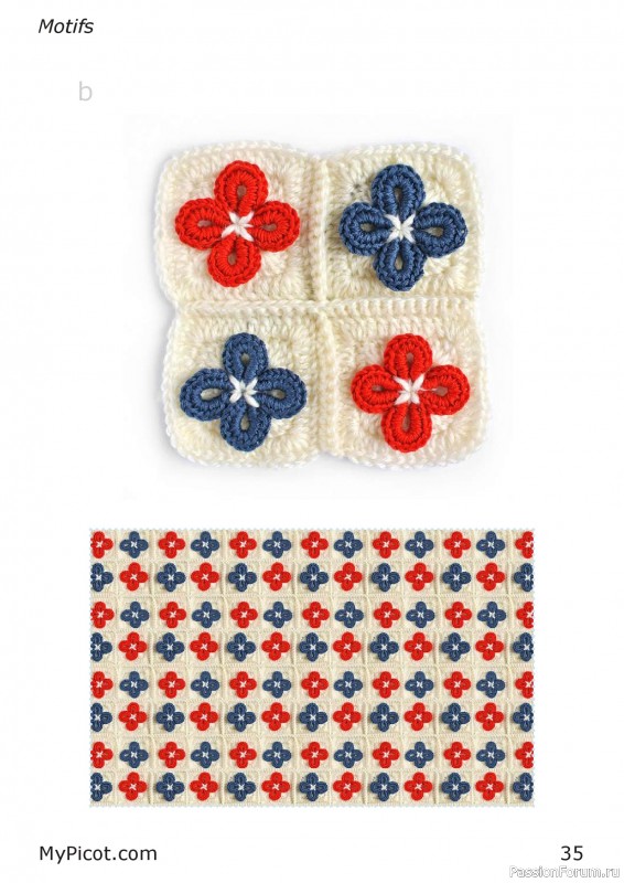 Вязаные проекты в книге «Textured Motifs».