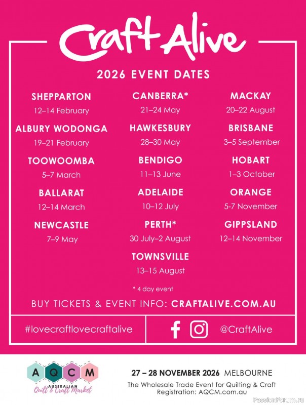 Коллекция проектов для рукодельниц в журнале &laquo;Australian Homespun - February-March 2026&raquo;