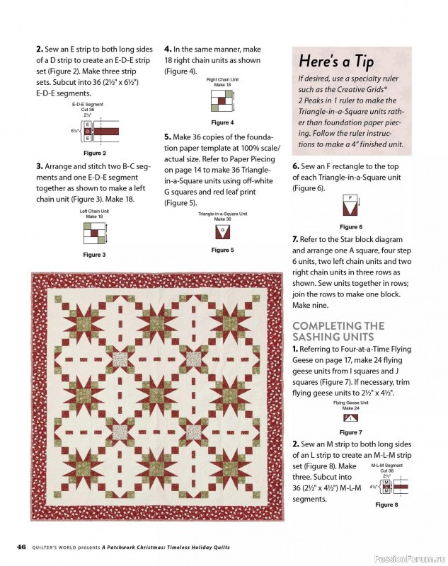 Коллекция проектов для рукодельниц в журнале «Quilter's World Special Edition - Christmas 2025»