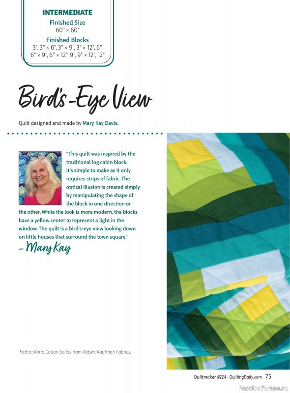 Коллекция проектов для рукодельниц в журнале «Quiltmaker №224 2026»