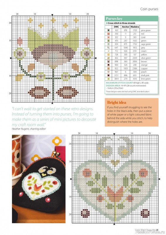 Коллекция вышивки в журнале «Cross Stitch Favourites - Flowers 2026»