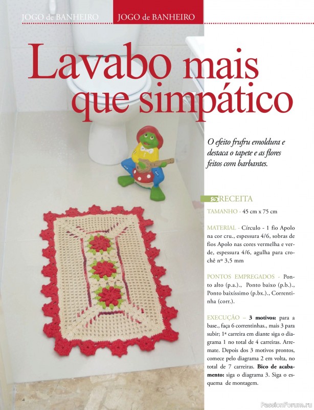 Вязаные проекты крючком в журнале «Artesanato Simples Ed.51 Barbantes»