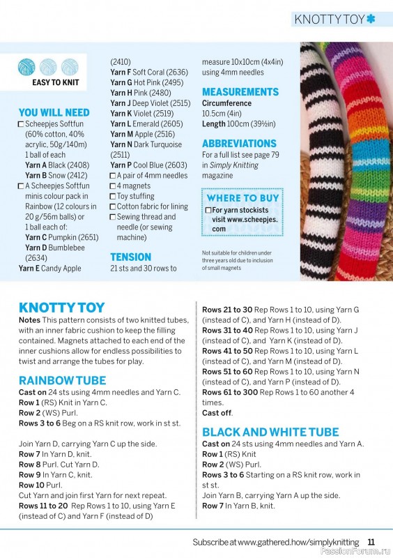 Вязаные проекты крючком в журнале «Simply Knitting №268 2025»