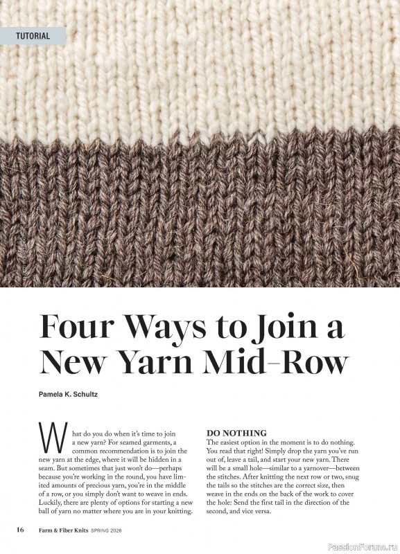 Вязаные проекты в журнале «Farm & Fiber Knits - Spring 2026»