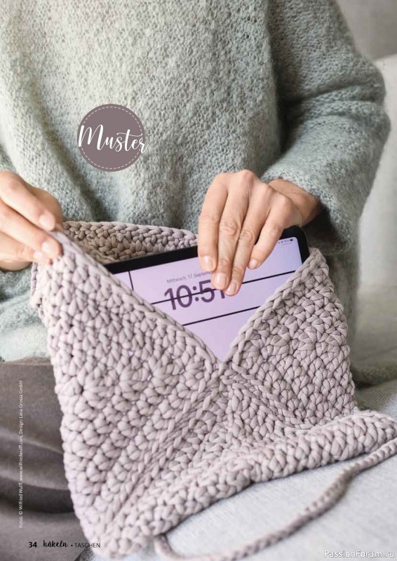 Вязаные проекты в журнале &laquo;Hakeln Spezial №2 2026 - Taschen&raquo;