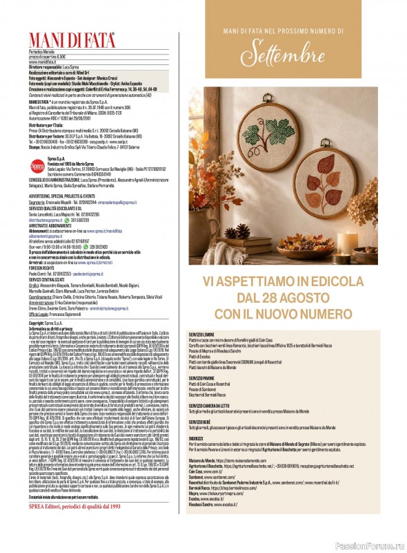 Коллекция проектов для рукодельниц в журнале «Mani di Fata - Luglio/Agosto 2026»