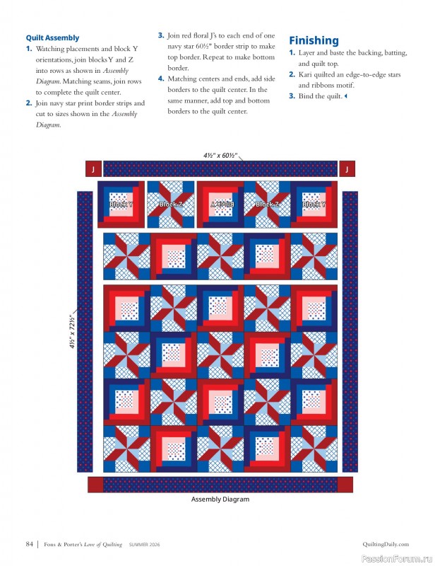 Коллекция проектов для рукодельниц в журнале «Love of Quilting - Summer 2026»