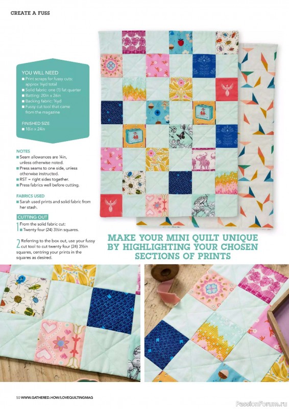 Коллекция проектов для рукодельниц в журнале «Love Patchwork & Quilting №149 2025»