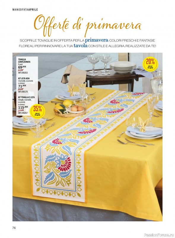 Коллекция проектов для рукодельниц в журнале &laquo;Mani di Fata - Aprile 2026&raquo;