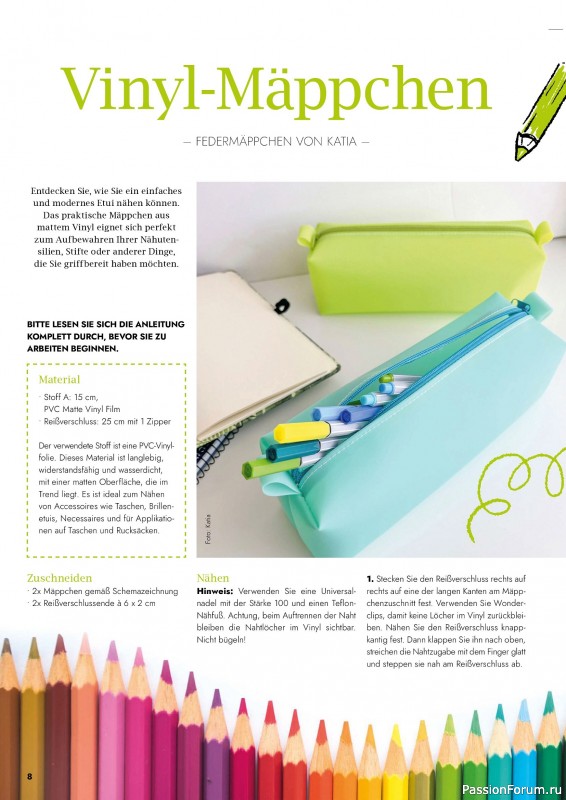 Коллекция проектов для рукодельниц в журнале «Patchwork & Nähen №2 2026»