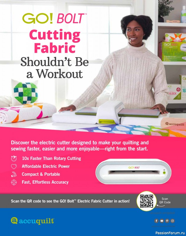 Коллекция проектов для рукодельниц в журнале «Quilter's World - Spring 2026»