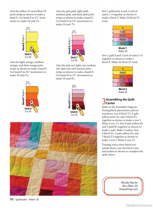 Коллекция проектов для рукодельниц в журнале «Quiltmaker - Winter 2026»