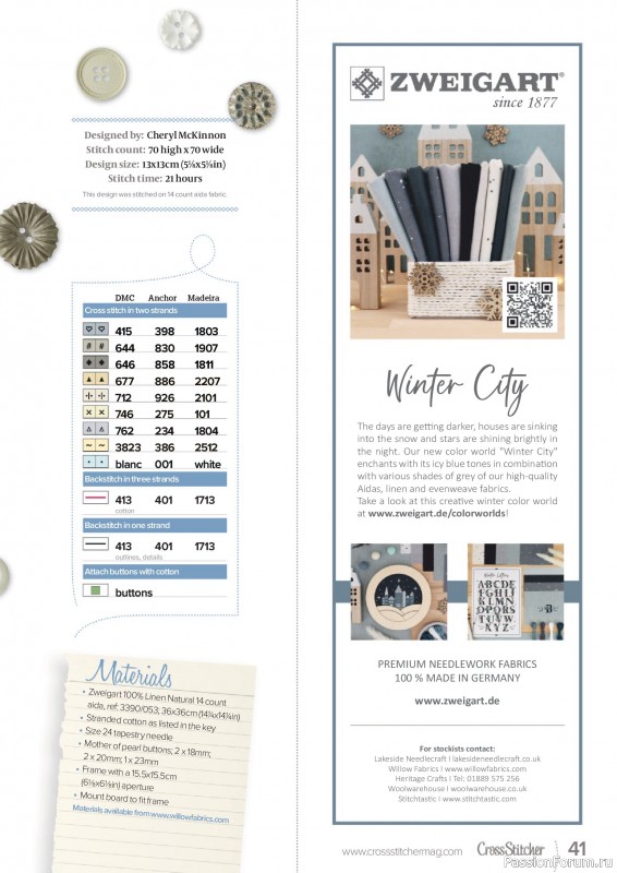 Коллекция вышивки в журнале «CrossStitcher №431 2026»