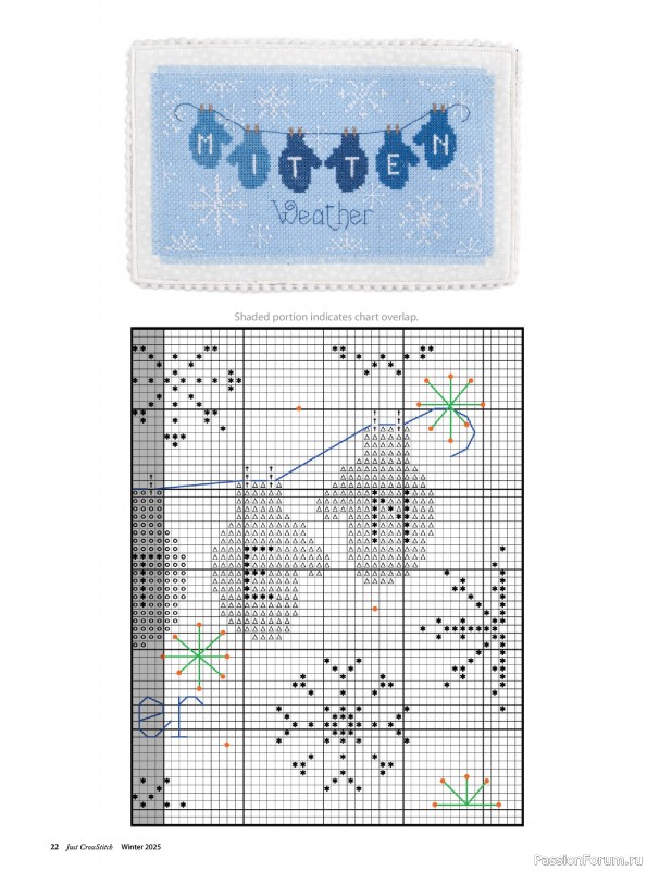 Коллекция вышивки в журнале «Just CrossStitch - Winter 2025»