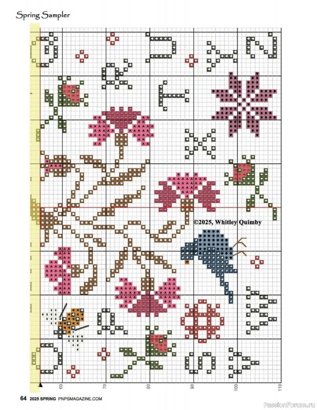 Коллекция вышивки в журнале «Punch Needle & Primitive Stitcher - Spring 2025»